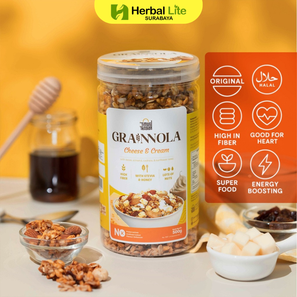 

Timur Tengah Grainnola 500gr Granola Varian Rasa Cheese & Cream Premium Original