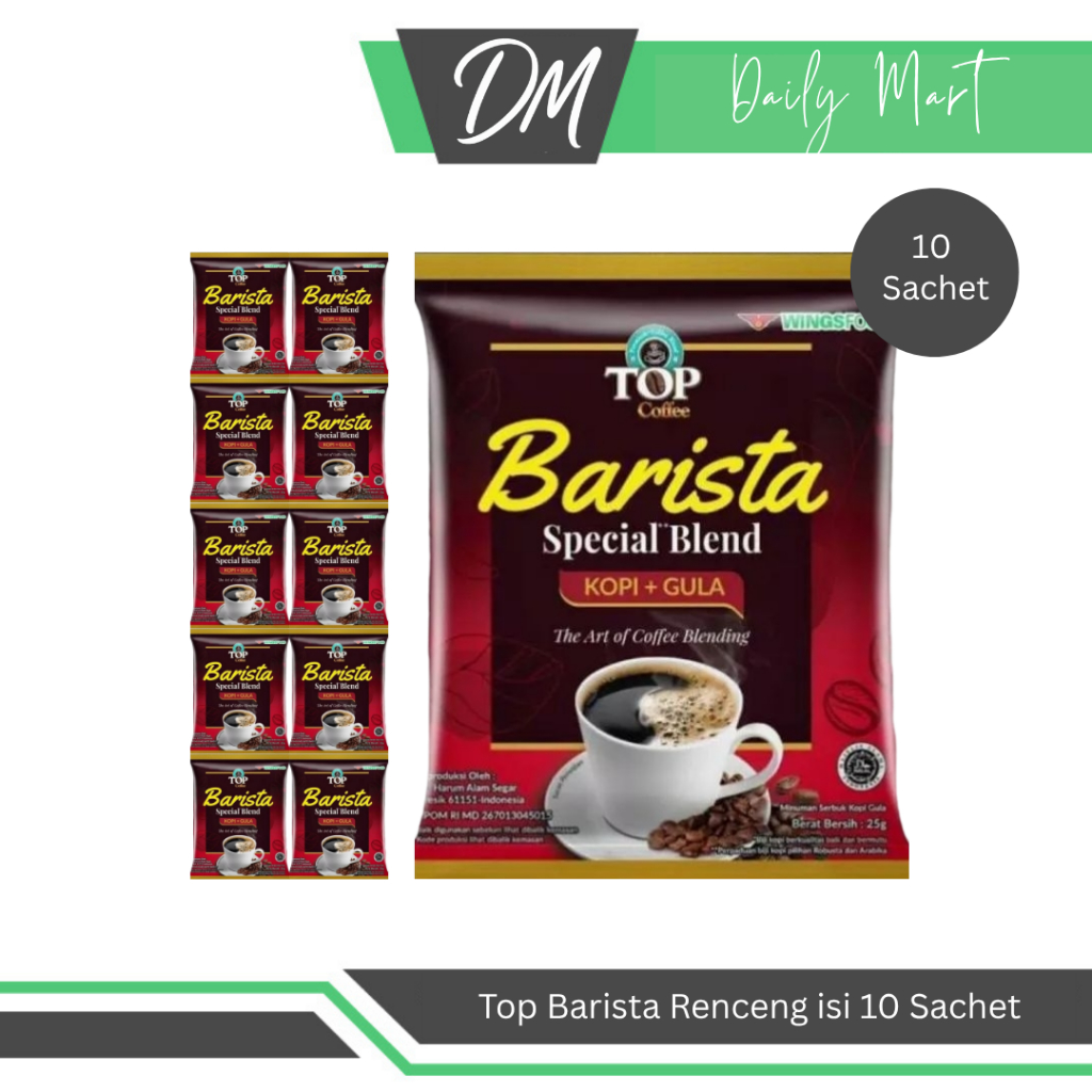 

TOP Barista Renceng Isi 10 Sachet - Kopi Instan Premium Enak Murah