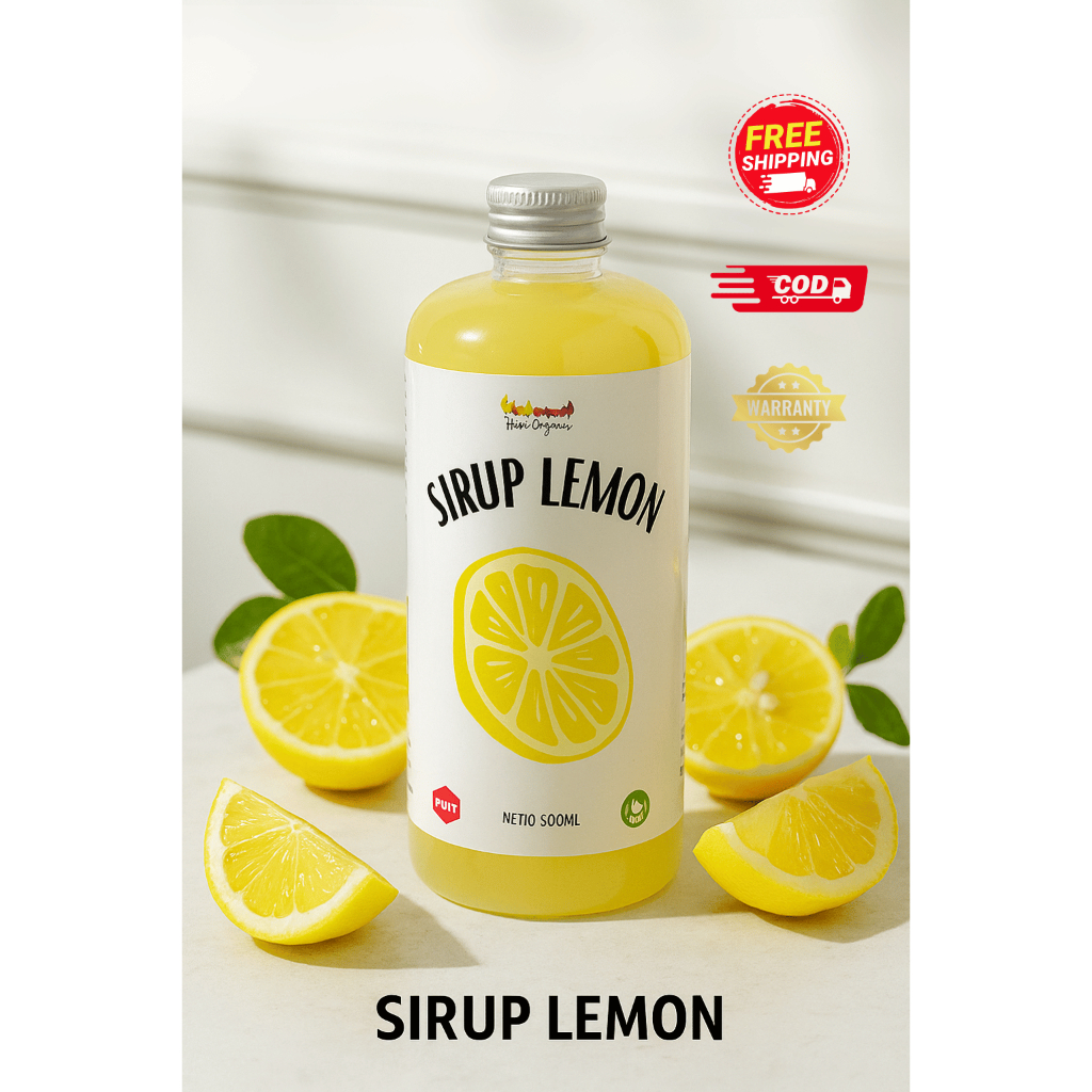 

Hans Organic Sirup Lemon 500ml / 250ml – Imun Booster | Rasa Segar | Diet Alami | Aman Lambung | No Pengawet