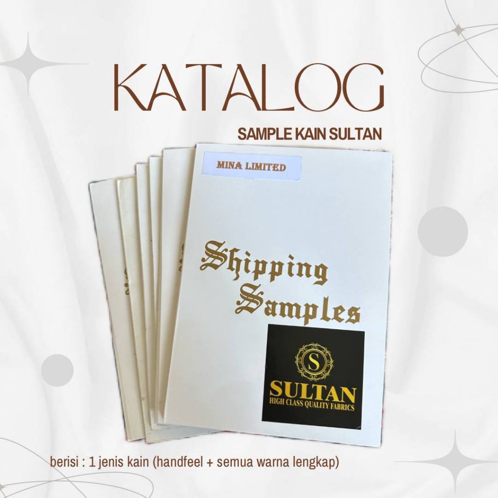 Katalog Buku Kain Sultan dengan Bahan Jatuh - Sample Sultan