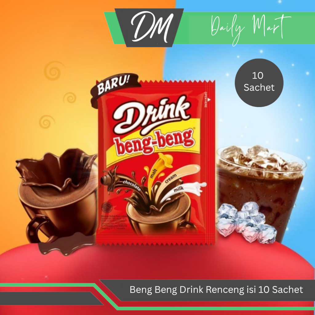 

Beng-Beng Drink Renceng Isi 10 Sachet - Minuman Coklat Instan Premium Enak Murah