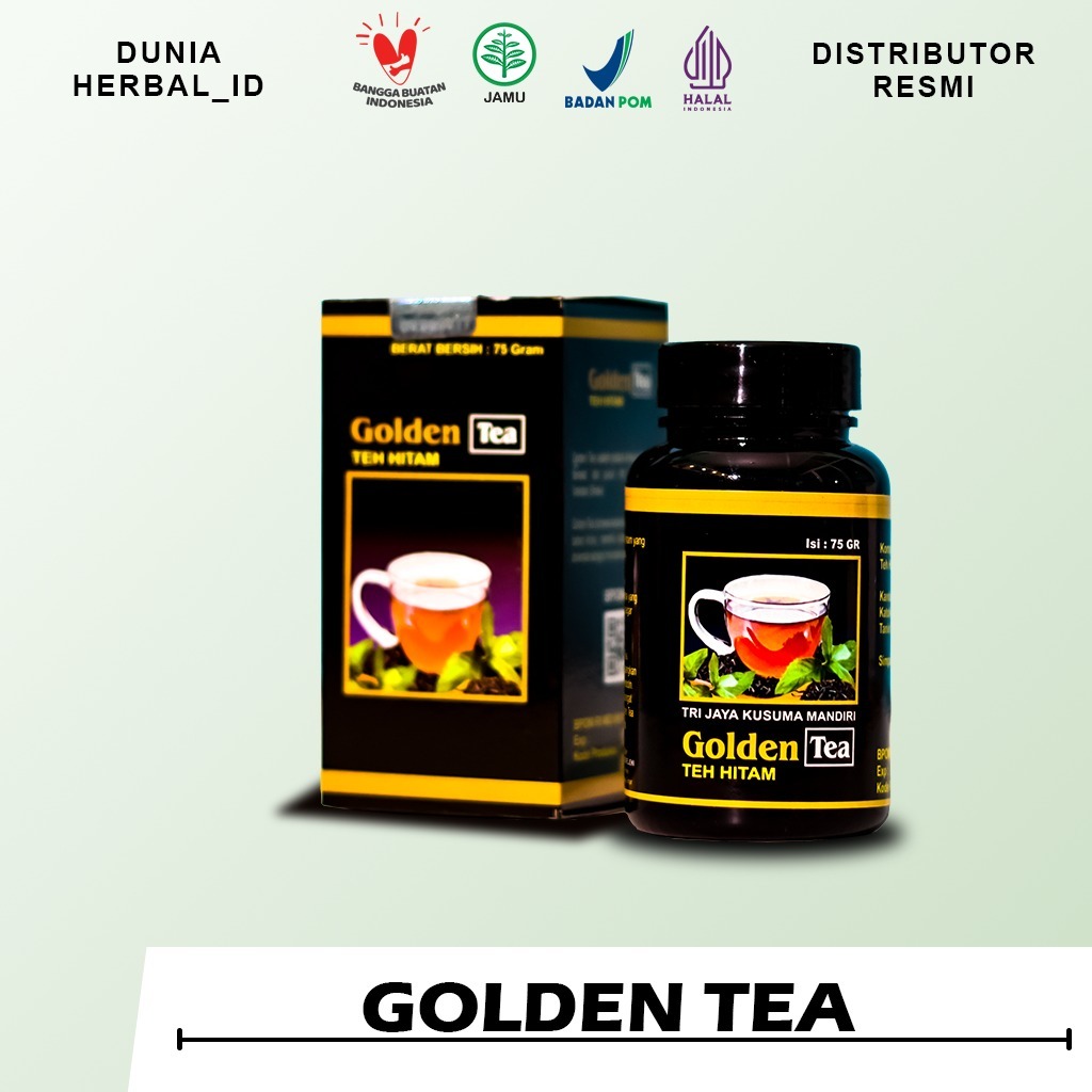 

GOLDEN TEA - GOLDEN TEA | TEH HITAM HERBAL PILIHAN MEMBANTU MEMELIHARA KESEHATAN TUBUH - MENCEGAH DIABETES DAN KANKER