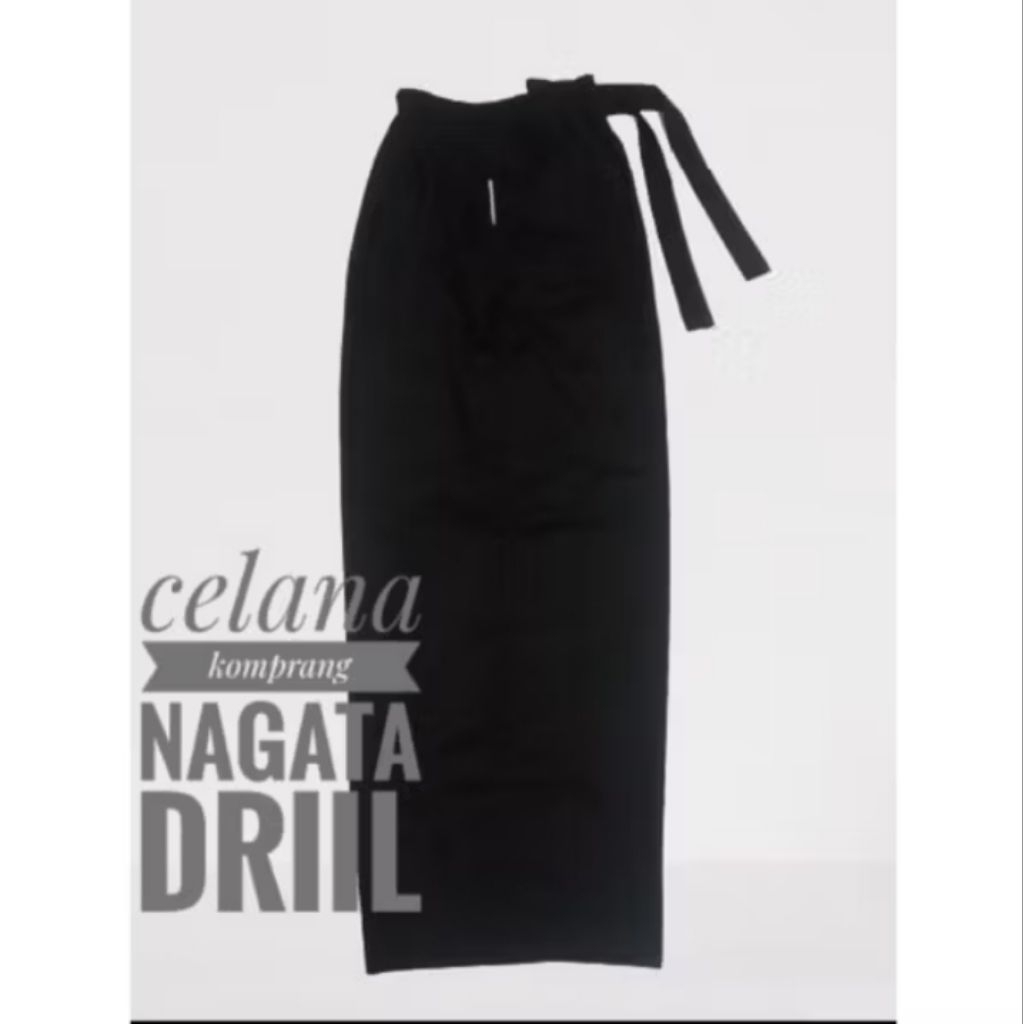 CELANA KOMPRANG WARGA  MODEL IPSI TALI SAMPING NAGATA DRILL