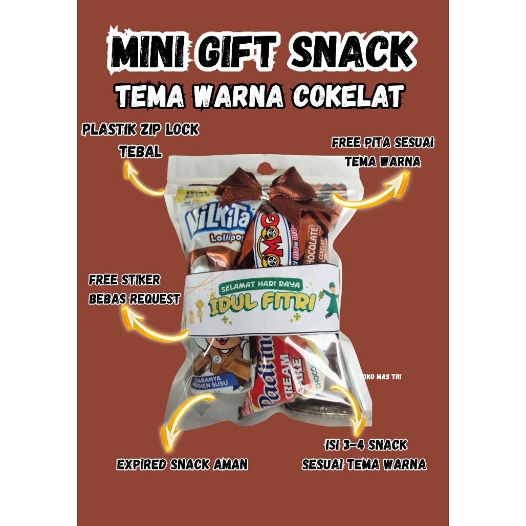 

MINI GIFT MINI HAMPER MINI PARSEL SNACK MINI TEMA WARNA COKELAT