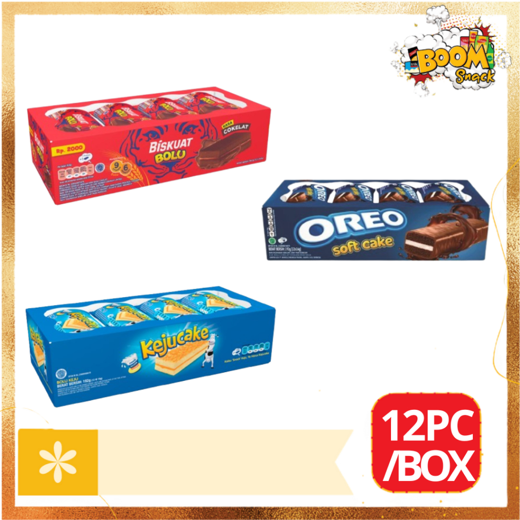 

OREO CAKE KEJU CAKE BISKUAT BOLU 12PCS