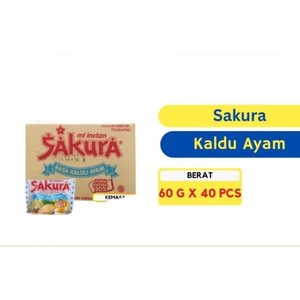 

Sakura 1 Dus Mie Kaldu Mie Goreng Mie Instan