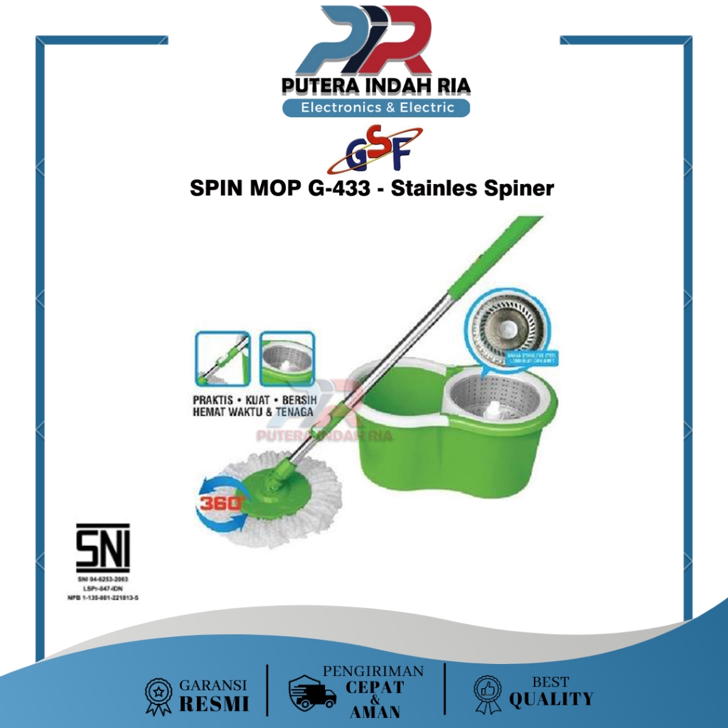 GSF MAGIC MOP / SPIN MOP G-533 - Stainles Spiner