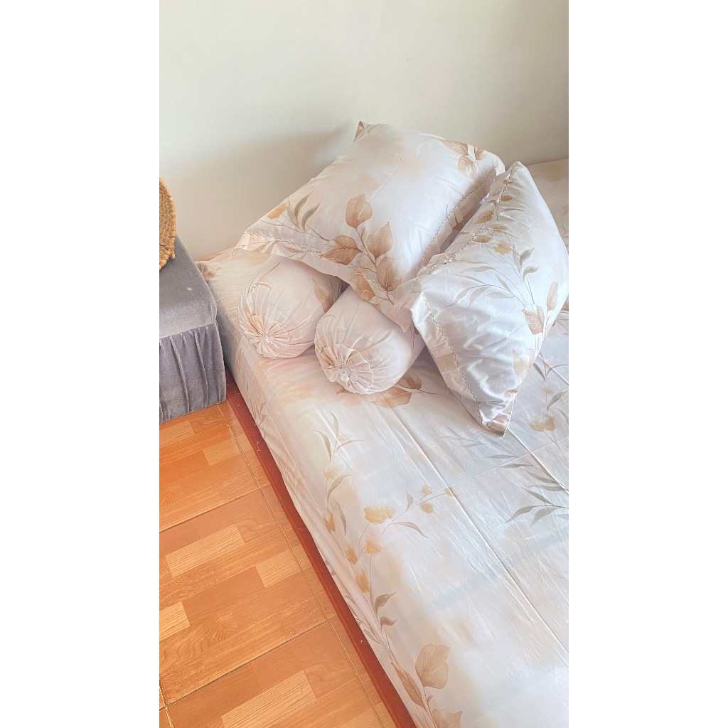 SPREI SET KATUN JEPANG ( BELUM TERMASUK BEDCOVER ) INCLUDE SARUNG BANTAL SARUNG GULING MODEL FRAME /