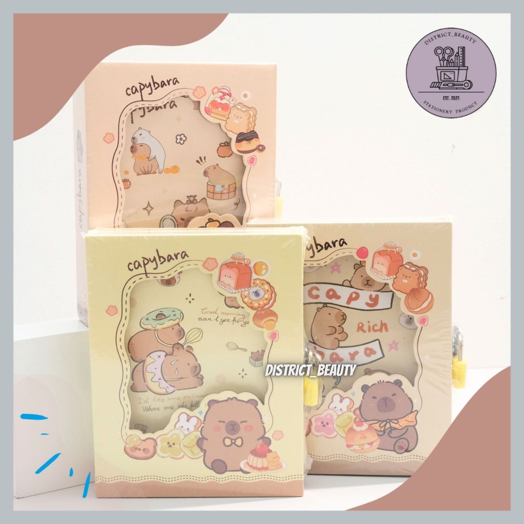 

BUKU GEMBOK CAPYBARA DIARY BOOK ANAK SEKOLAH MOTIF CAPYBARA NOTEBOOK BINDER CAPYBARA GEMBOK KUNCI DIARY BOOK KAPIBARA LUCU TERMURAH