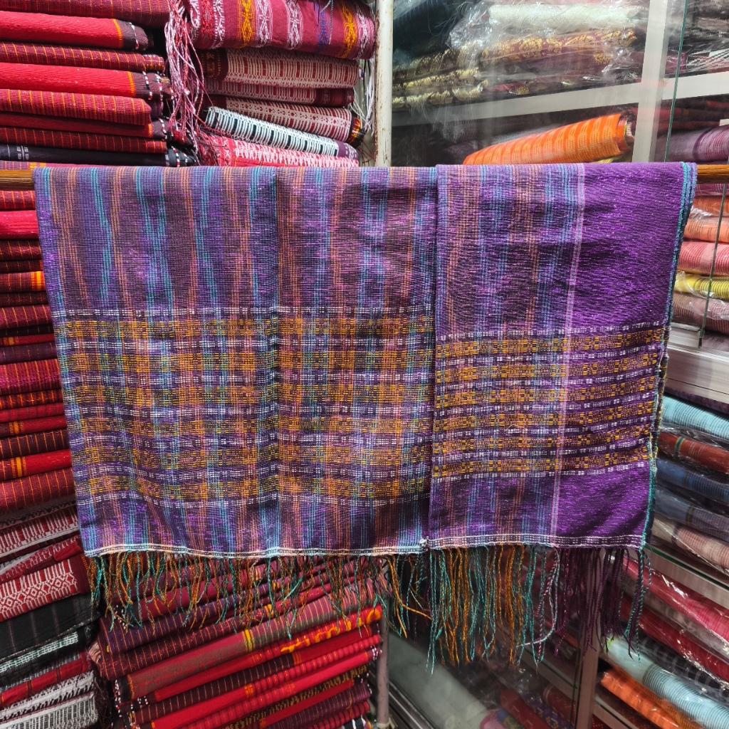 Songket Simalungun Tapak Catur Ungu