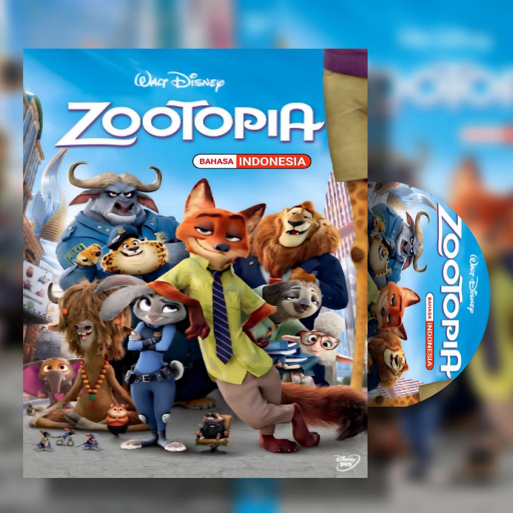 KASET DVD ANAK ANAK ZOOTOPIA - KASET DVD ANIMASI - KASET DVD KELUARGA - KASET DVD ORIGINAL
