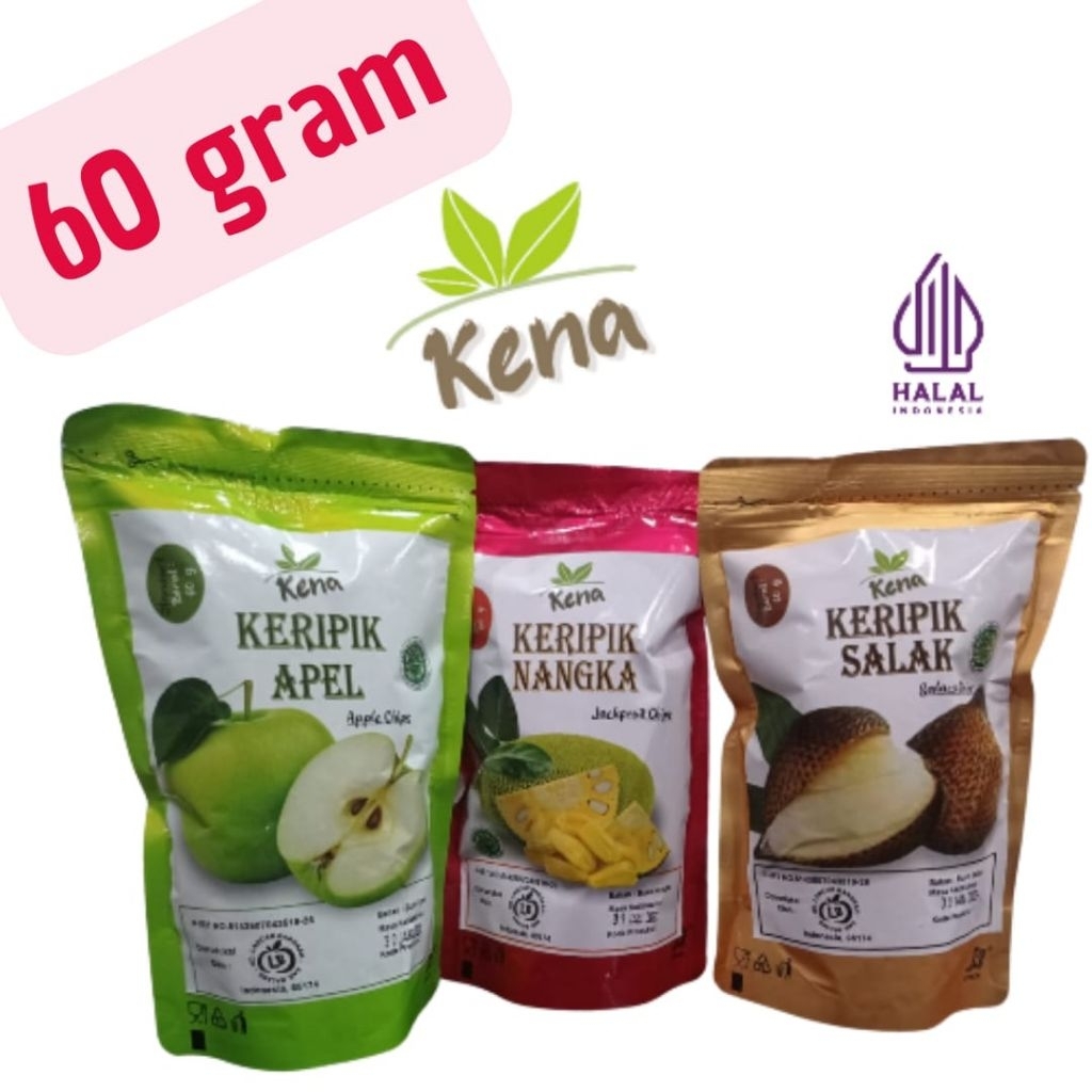 

keripik buah KENA 60 gram nangka apel salak