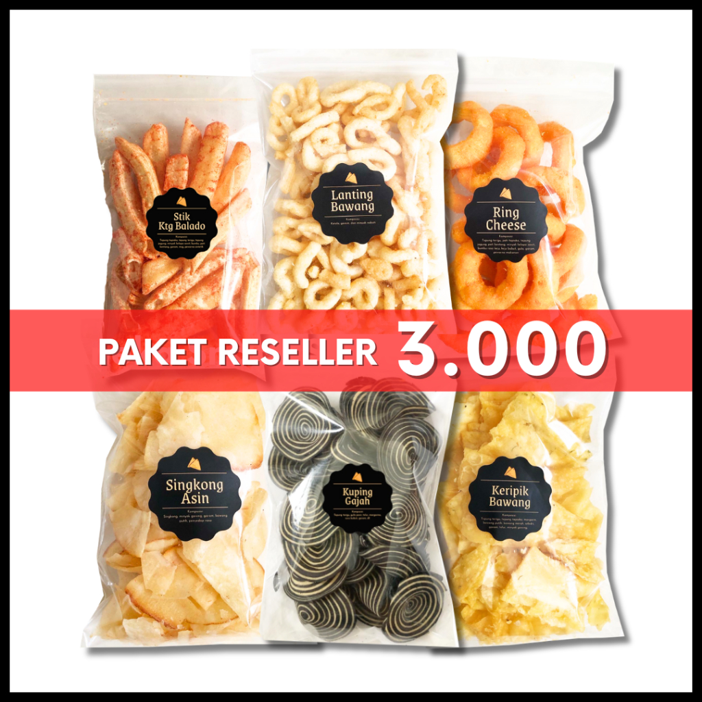 

[DELISH SNACKS] Paket Reseller Snack 3.000 isi 12pcs / Cemilan Camilan Pedas Asin Gurih Manis
