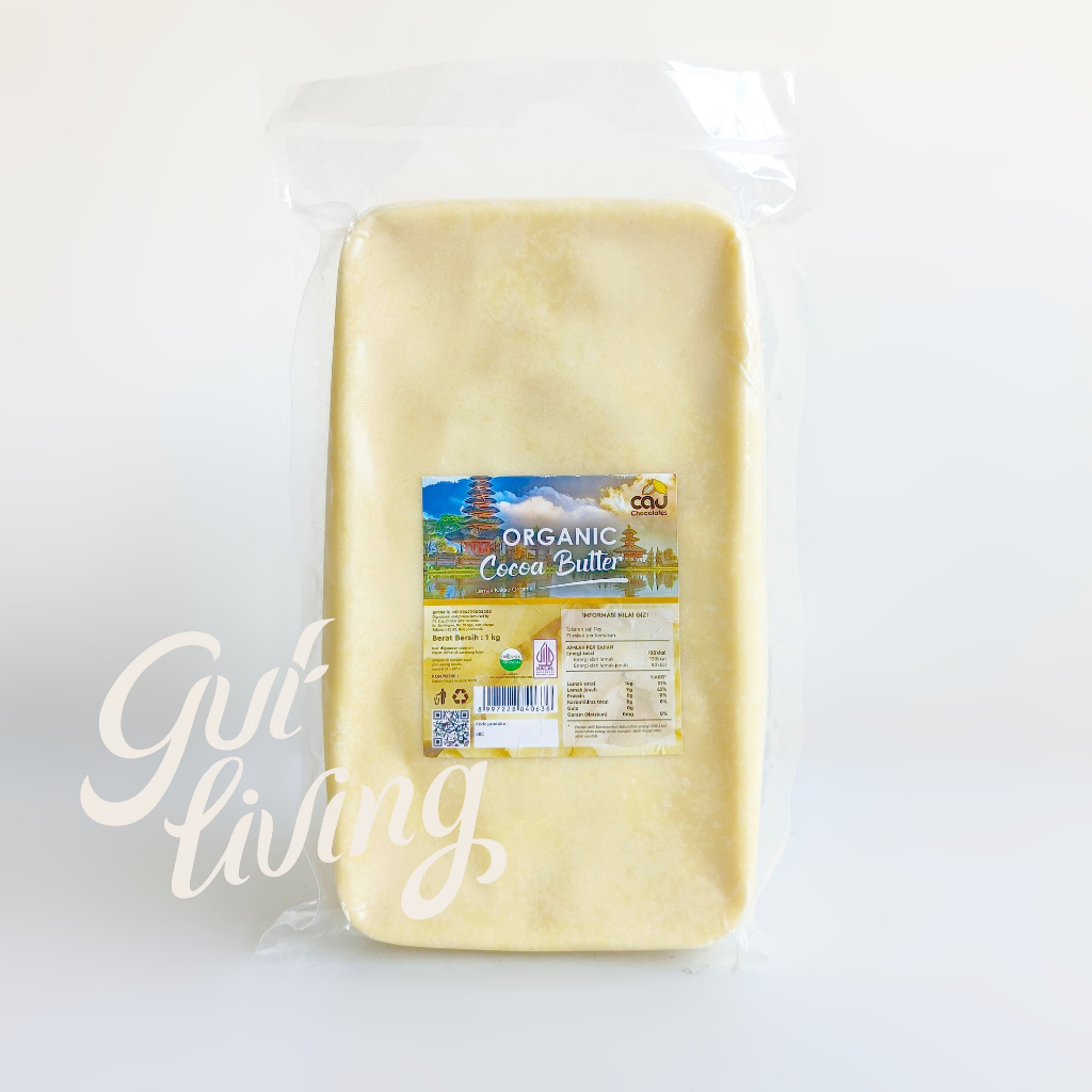 

Organic Cocoa Butter Cau Chocolate Bali Vegan Lemak Kakao - 1kg