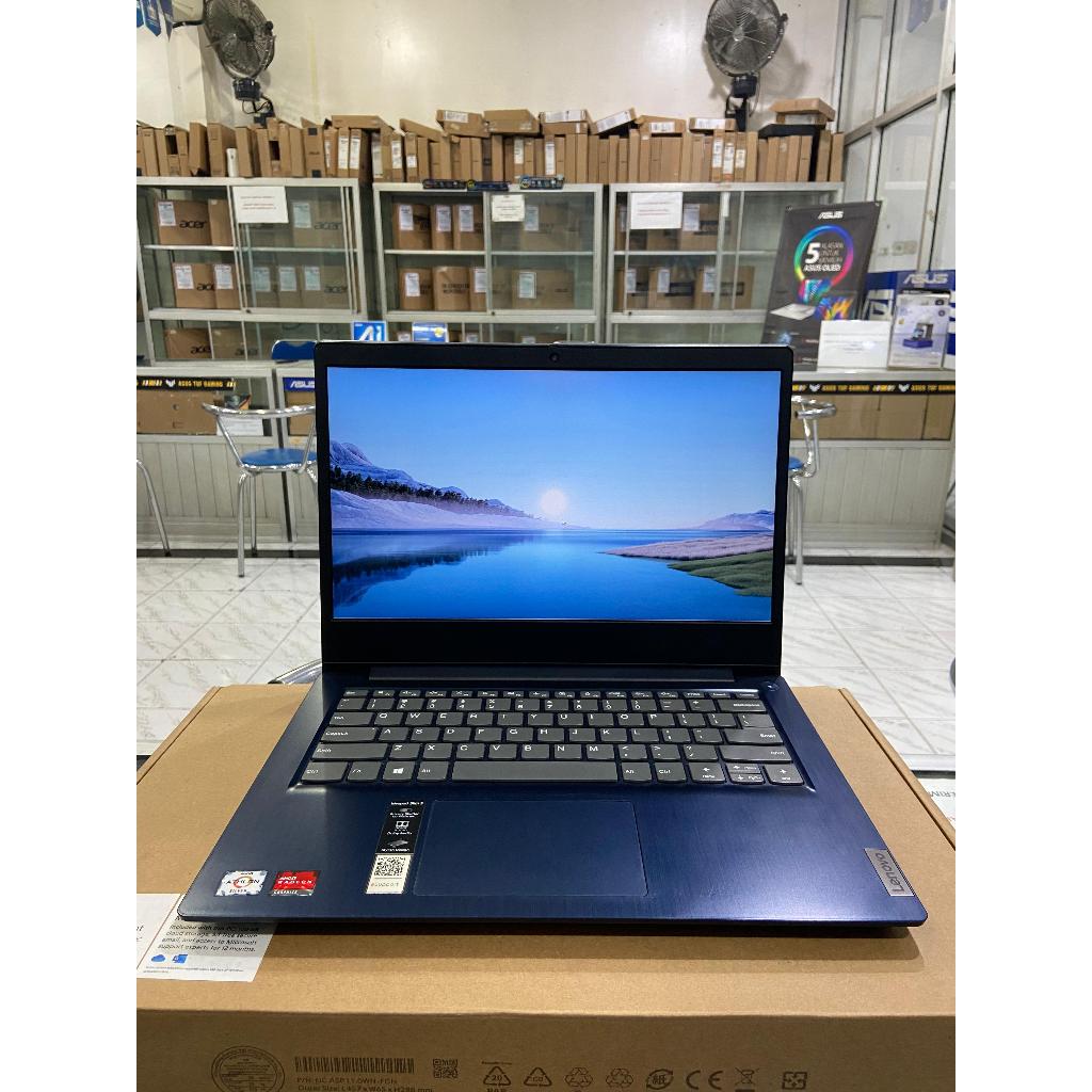 Laptop Lenovo IdeaPad Slim 3 AMD Athlon Silver 3050U RAM 4GB SSD 256GB Layar 14" FHD Windows 11 Like