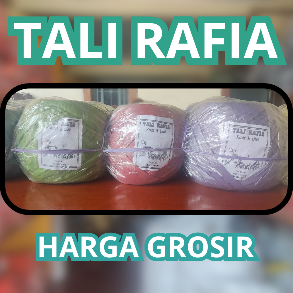 

Jual Tali Rafia Kuat & Ulet Berbagai Pilihan - Tali Rafia 250gr Harga Grosir - Rajawali Terpal
