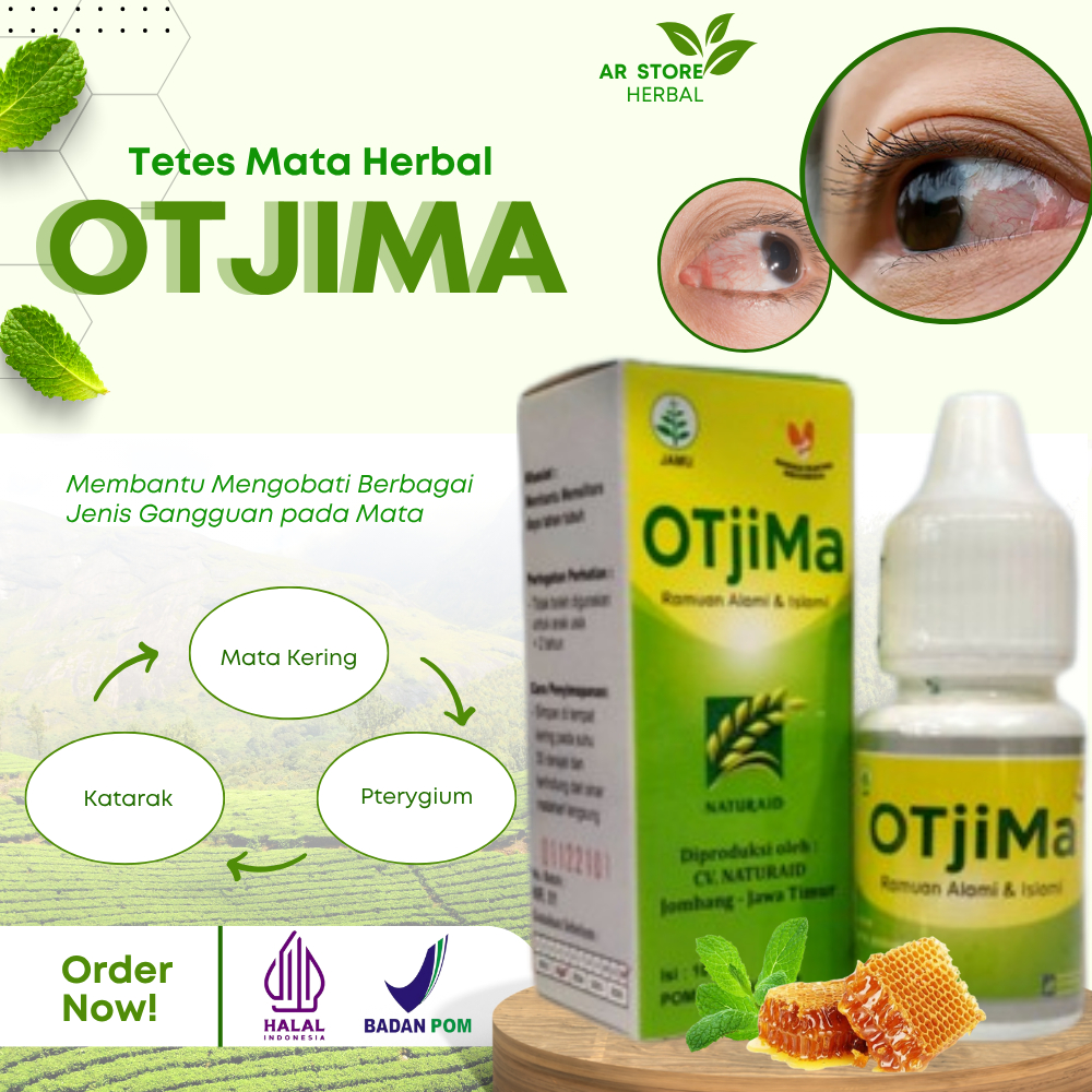 BEST SELLER OTJIMA Otem Ori Tetes Mata Herbal Efektif Mengobati Mata Berselaput Glukoma Katarak Rabu