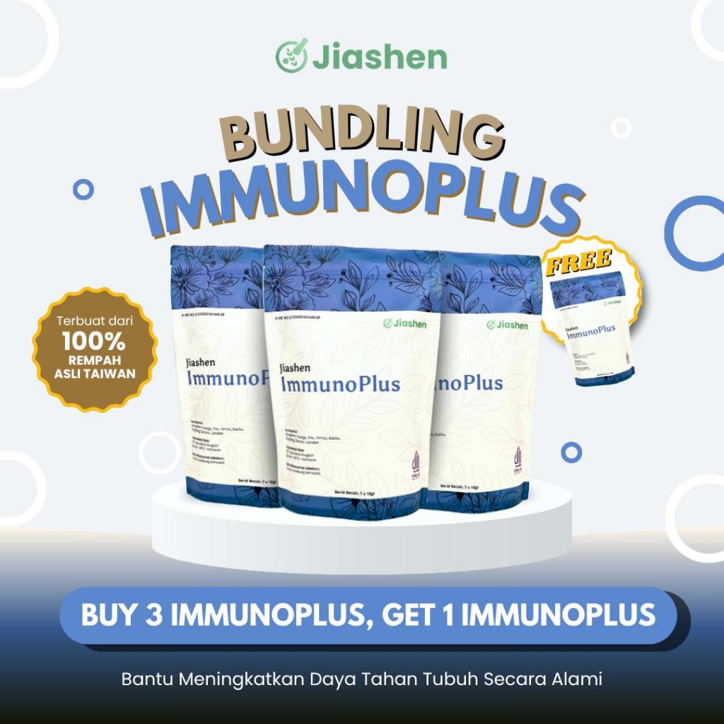

[Spesial Bundling] Jiashen ImmunoPlus Buy 3 Get 1 -- Herbal Cina Jaga Imun& Energi Tubuh Alami