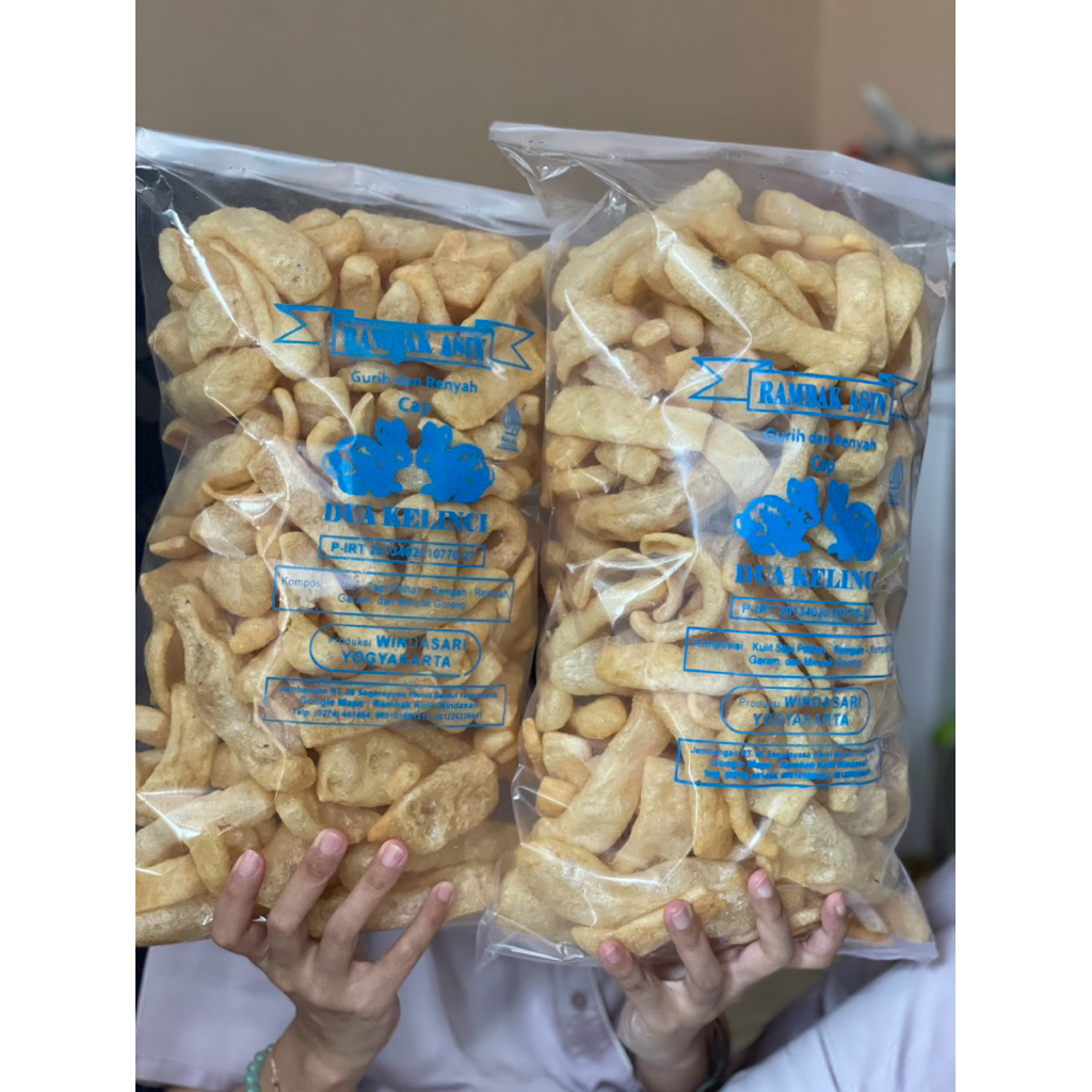 

Rambak makan asin kulit sapi dan kerbau (tebal, bkn dorodok tipis)