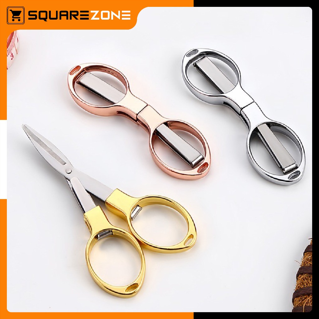

Gunting Lipat Portable Gunting Kertas Mini Travel Scissors Folding Multifungsi ATK3006