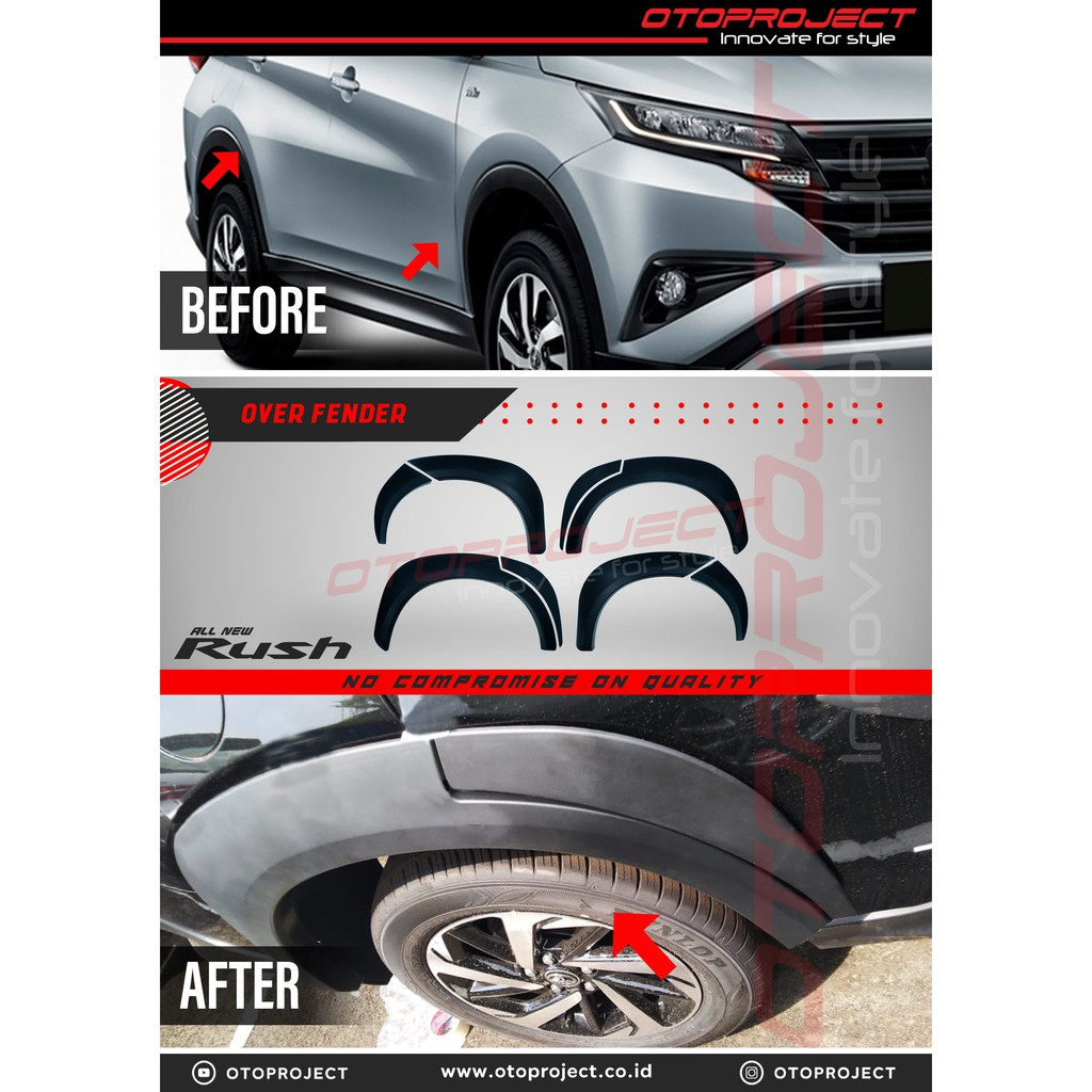 OVER FENDER ALL NEW RUSH 2018 NEW DESIGN