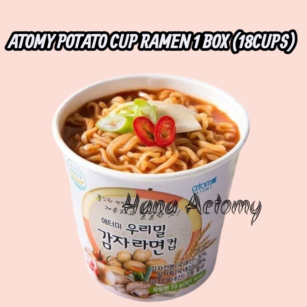 

Hana Aetomy - potato cup ramen 1 box (18 cups) ~atomyi~ 100% dari sayuran