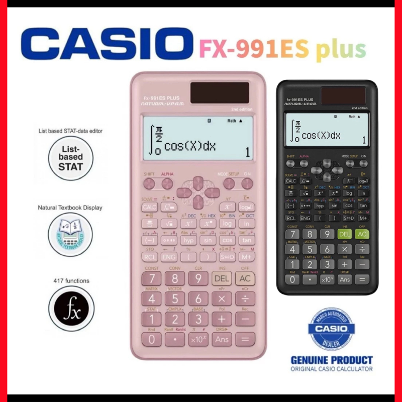 

【Ready Stock】Kalkulator Sekolah/Kuliah Casio FX-991ES PLUS / Casio FX 991ES PLUS
