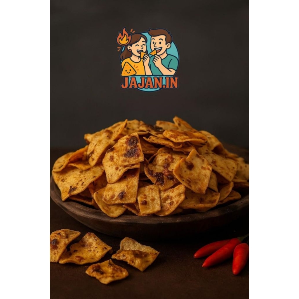 

Basreng pedas daun jeruk - basreng koin daun jeruk- snack basreng viral 250gr | snack pedas jajan.in11