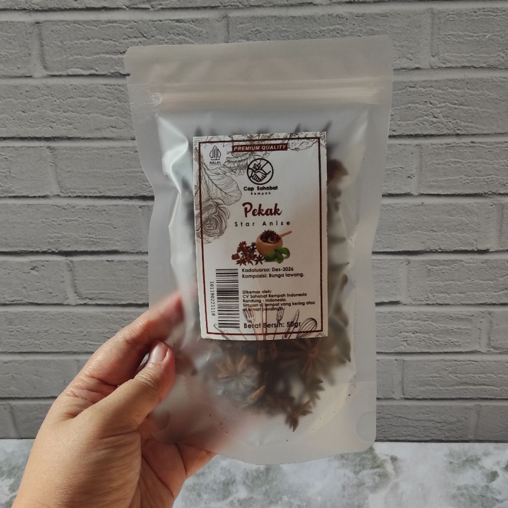

Rempah Bunga Lawang 50gr / Pekak / Star Anise - Rempah JSR / Nora Healthy Food