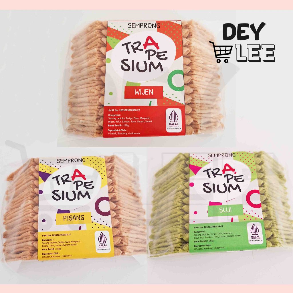 

Kue Semprong Trapesium 180gr ALL VARIANT Cemilan Halal Bandung