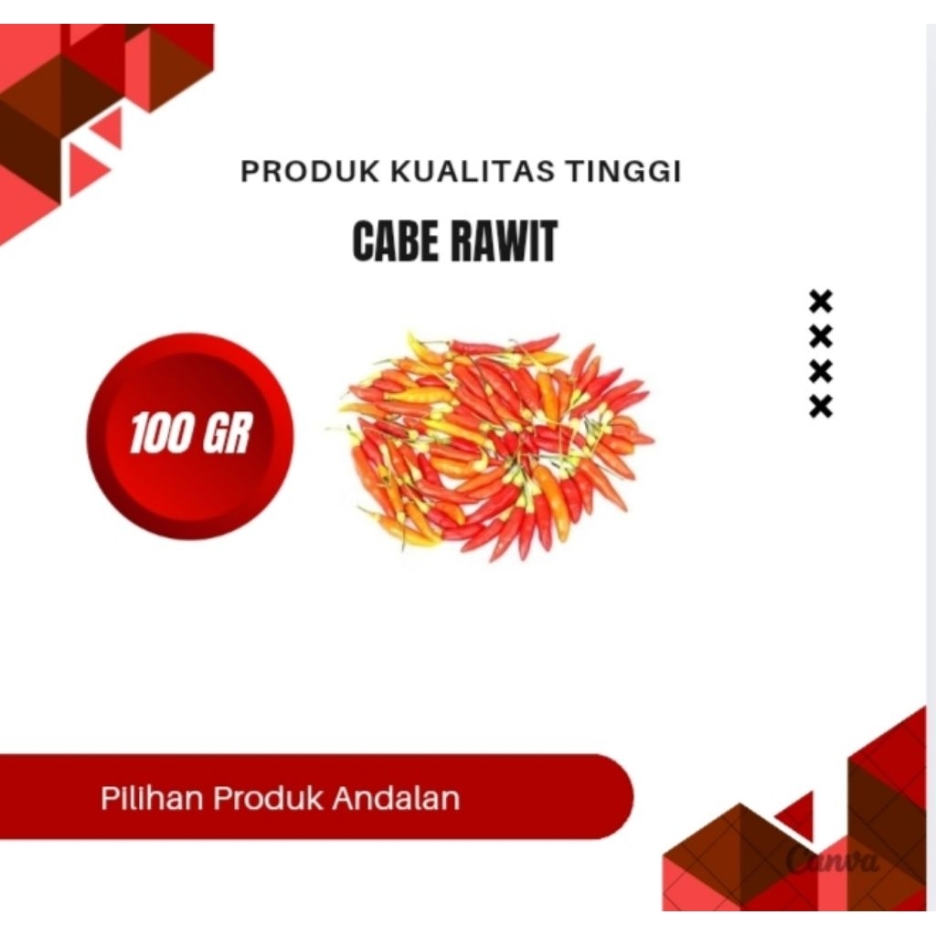 

CABE 100GR, CABAI RAWIT 250GR, CABE MURAH