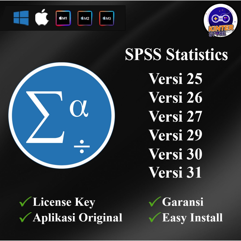 SPSS Statistik 31 / 30 / 29 / 27 / 26 / 25 Win - Mac - M1 - M2 - M3 SPSS Statistics / SPSS Statistic