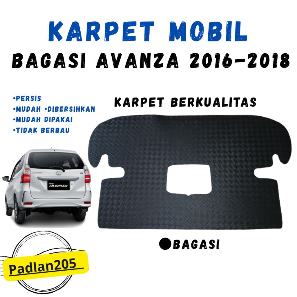 Karpet Mobil Avanza Tahun 2016-2018 Khusus Bagasi Karpet karet Spon Eva Khusus Mobil Avanza 2016-202