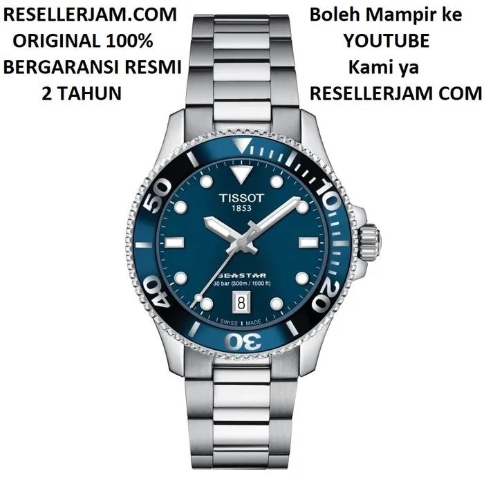 Jam Tangan Tissot T120.210.11.041.00 Seastar 1000 36mm Original Garansi Resmi