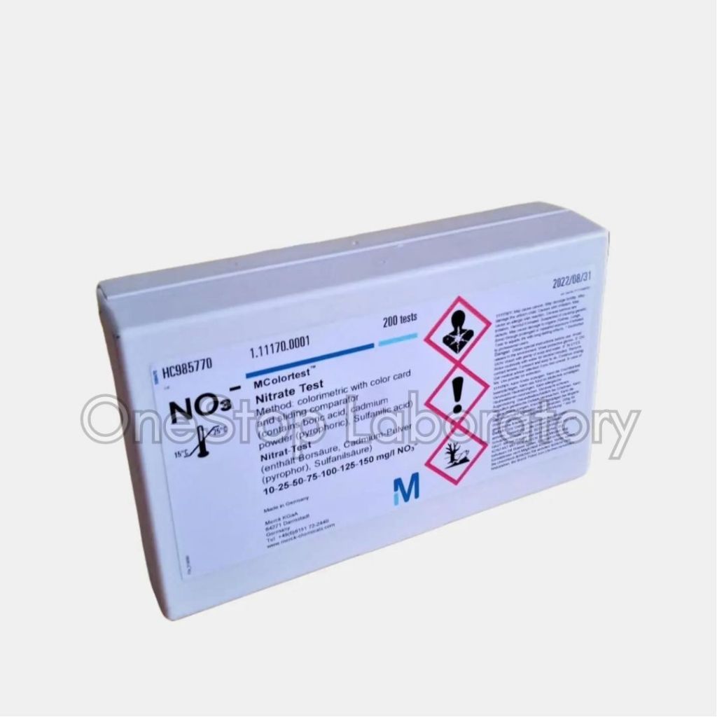 MERCK 111170 Nitrate Test Kit MColortest 200 test cat 1.11170 .0001