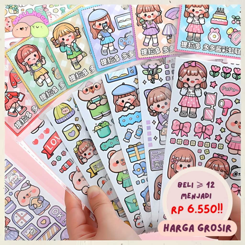 

1 Lembar Stiker Panjang Decor Notebook Diarybook Laptop Casing Hp Botol Minum Best Seller TLD70