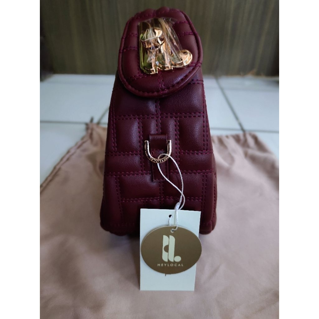 Preloved Tas Heylocal Maroon