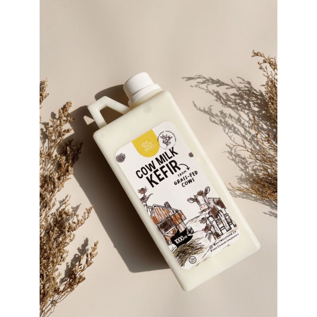 

Cow Milk Kefir / Kefir Susu Sapi Grassfed Cows Organic Gut Well Soon