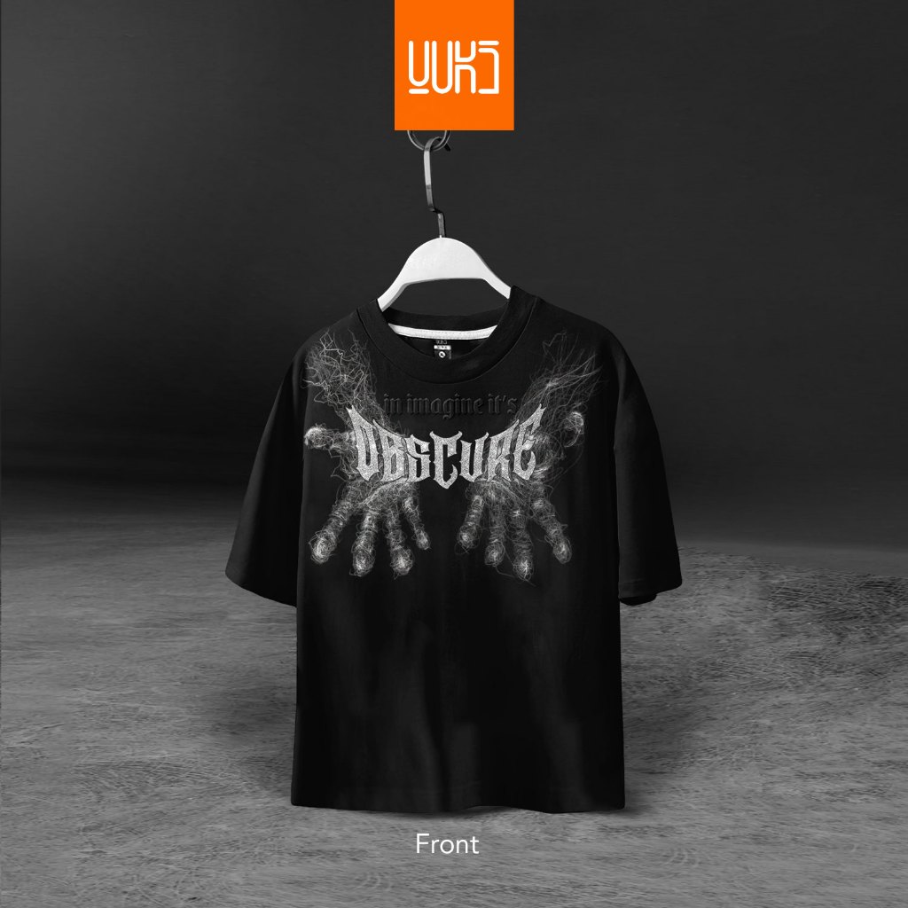 KAOS BOXY OVERSIZE OBSCURE COTTON COMBED 24S YUKS OFF UNISEX PRIA WANITA KAOS KEREN KAOS TSHIRT DIST