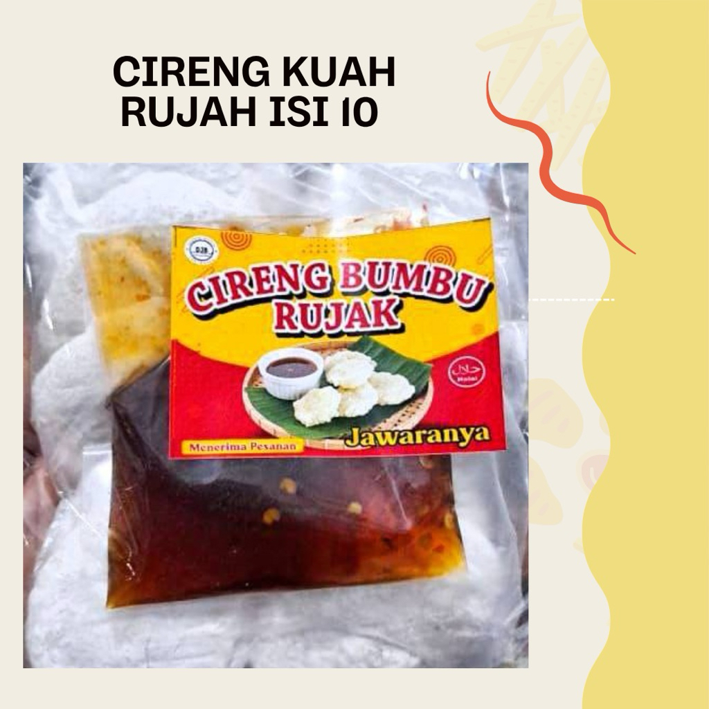 

cireng bumbu rujak jawara isi 10