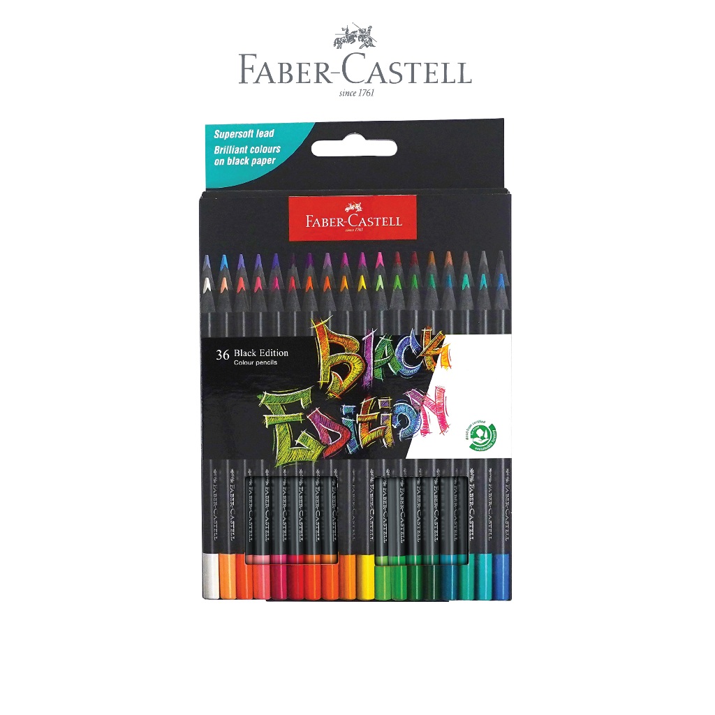 

FABER CASTELL PENSIL 36WARNA BLACK EDITION