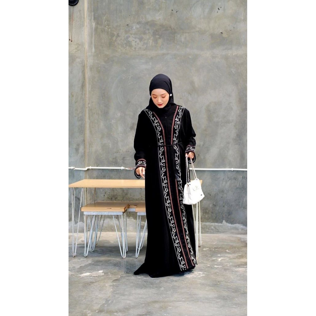 Gamis Zindaaa Jubah Hitam Arab Turki Turky Maroko Mesir Saudi Madinah Dubai India Murah Umroh Haji M