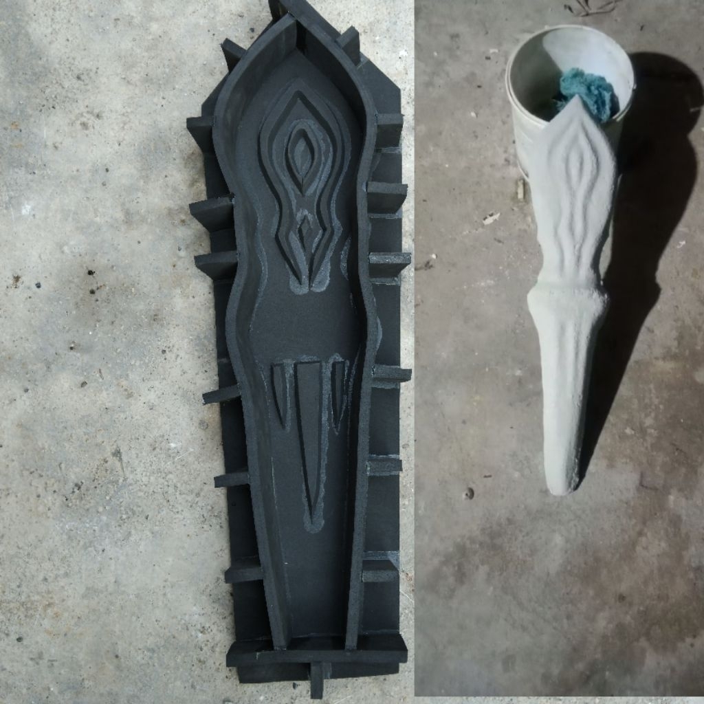 Cetakan nisan makam ukuran 15cmXpanjang 60cm Redy Stok