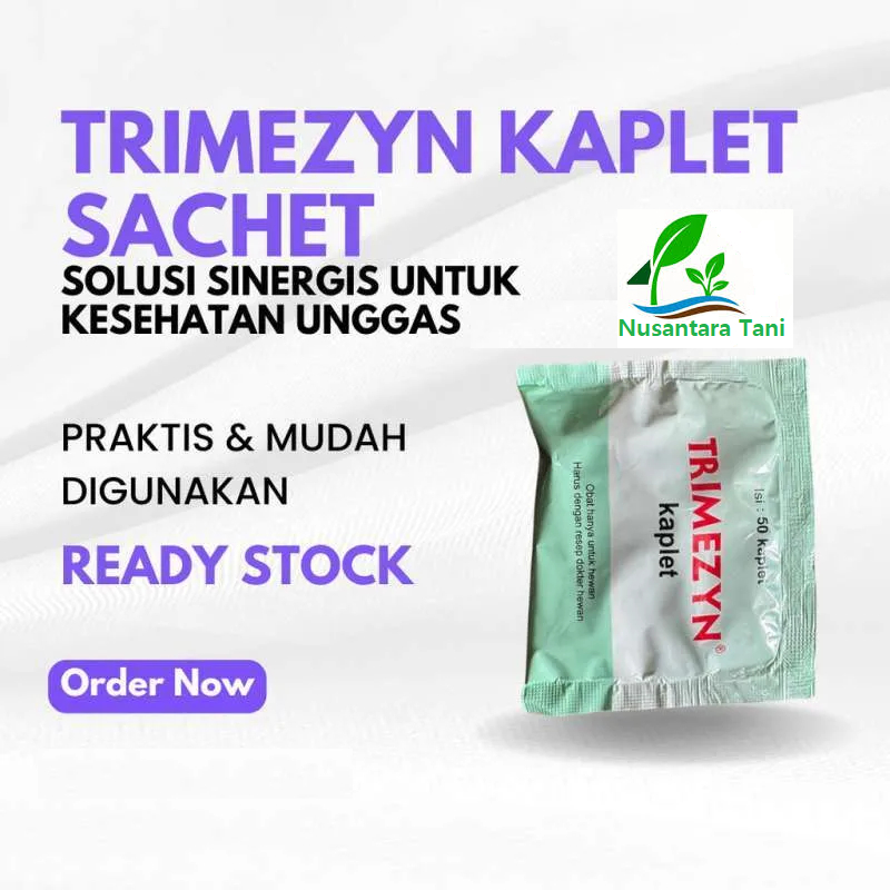 TRIMEZYN KAPLET Obat Pilek Korisa Snot CRD Ngorok Berak Hijau Ayam