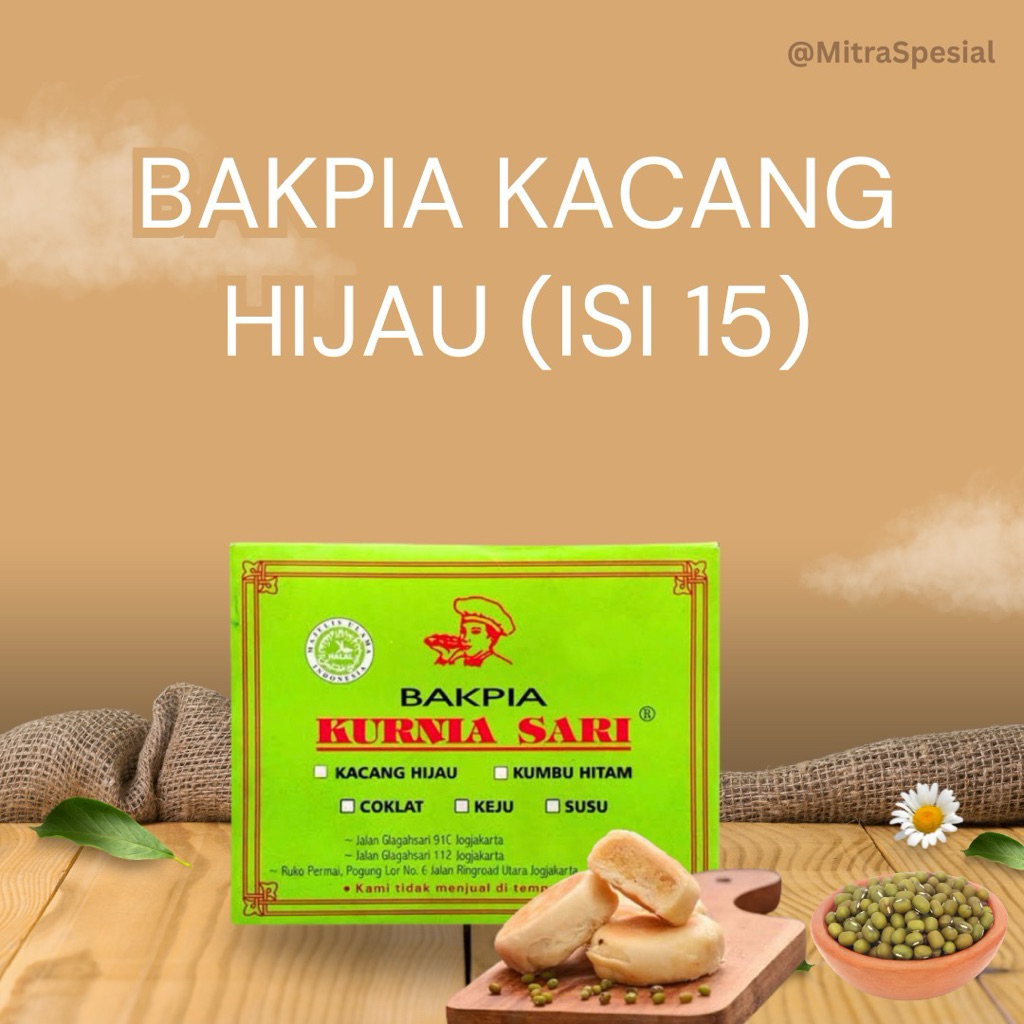 

BAKPIA KURNIA SARI (ISI 15) KHAS JOGJA