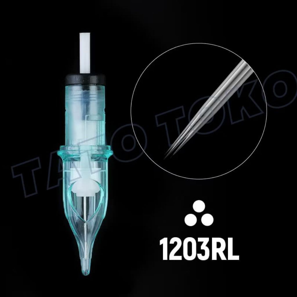 Jarum Tatto Catridge 03RL untuk Garis / Outline. Selembar isi 5 Batang. Jarum Tatto Dengan kualitas 