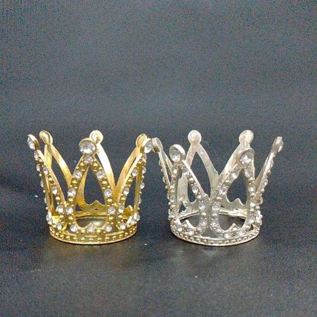 Topper mahkota crown hiasan kue ultah dekorasi mini