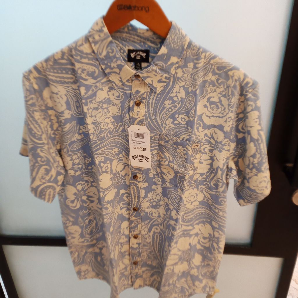 Kemeja Billabong Pria Original Floral Blue