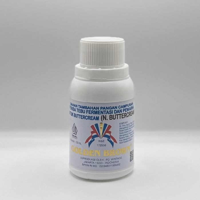 

N-Buttercream Sintetik Tebu Fermentasi Golden Brown 100 gr