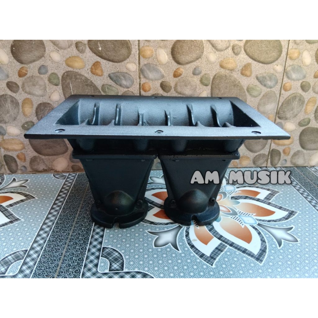 HORN TWEETER/CORONG TWEETER GIGI HIU DOUBLE SIRIP UK 17,5x25 BAHAN ALMUNIUM/DIRAL